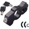 Motorcycle Lock Anti Theft,Motorcycle Grip Brake Throttle Locks,Moped Grips Security Heavy Duty Anti Theft Lock(Black)