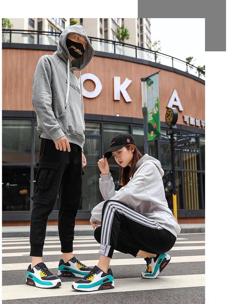 2020 Summer Lightweight Mesh Breathable Air Cushion Running Shoes for Couples