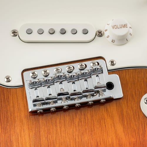 Musiclily Pro 10.8mm Vintage Strat Steel Bridge Saddles for ST Electric Guitars, Chrome (Set of 6)