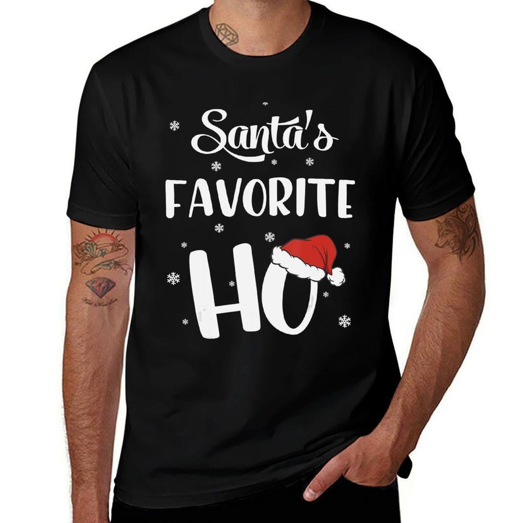 Funny Christmas Santas Favorite Ho Xmas TShirt cotton t shirts Unisex TShirt