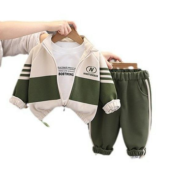 Детский спортивный костюм-тройка: Водолазка с высоким воротом, на молнии, возраст 1-6 лет, весна и осень