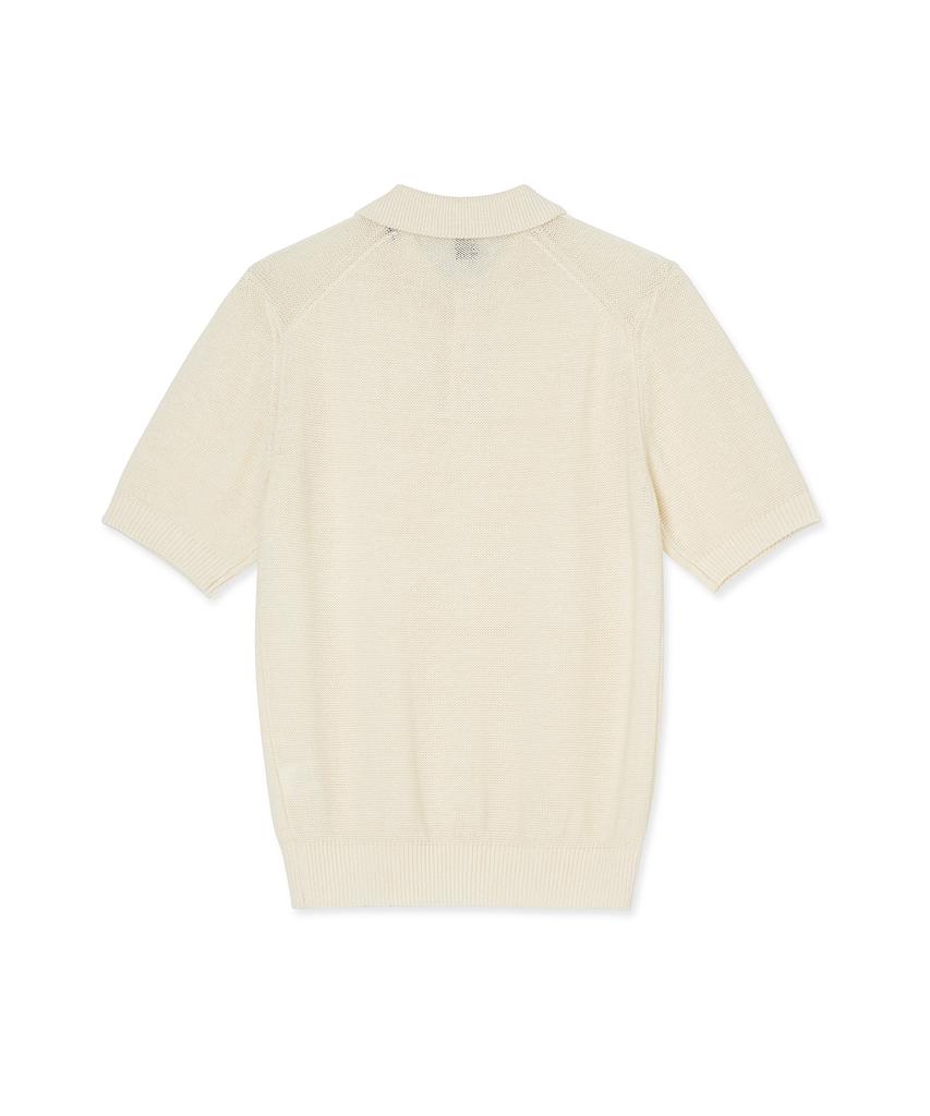 IOLO Cool Linen Half Collar_Ivory