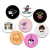 32/44/58mm Funny Animals Such As Cats and Dogs Badge Hell Clown Frog Pins Cartoon Pattern Brooch Clothing Bag Cap Decors Jewelry