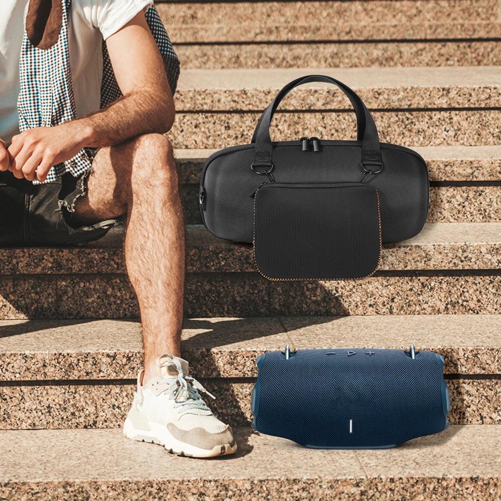 Hard Carrying Case with Zipper Pocket Bag&Shoulder Strap Travel Storage Bag Hard Shell Case for JBL Xtreme 4 Wireless BT Speaker
