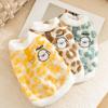 Autumn and Winter Dog Leopard Print Cartoon Lamb Two-legged Dog Flannel Small Dog Teddy Bigbear Cat Pet Clothes