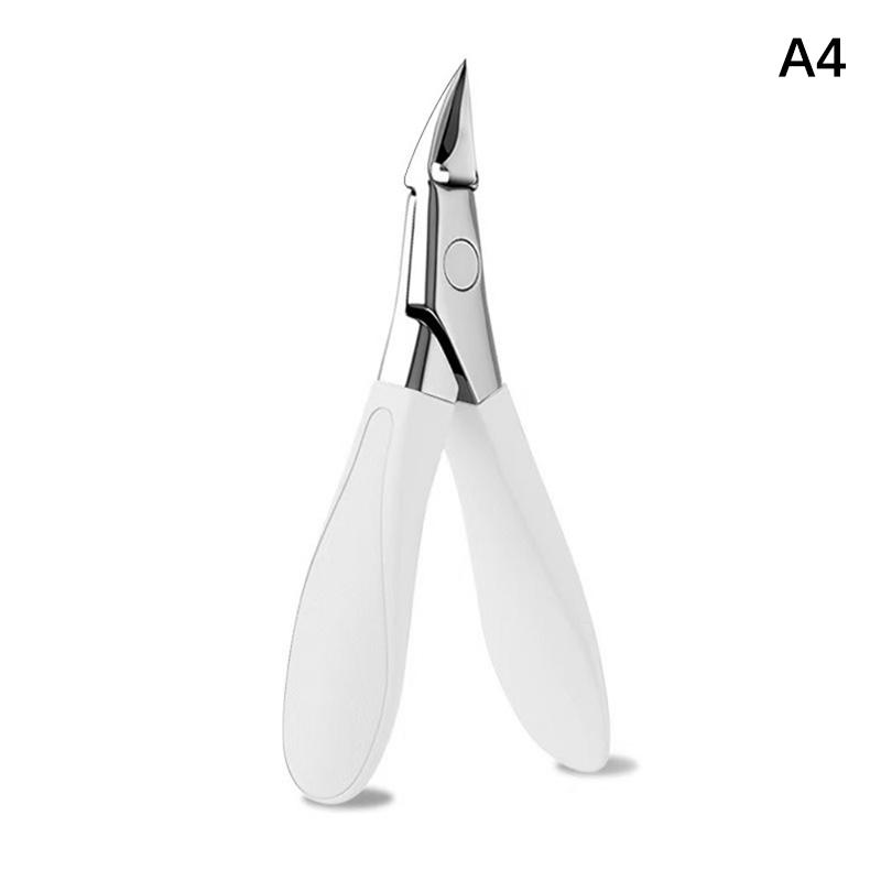Косые заостренные пружинные кусачки для ногтей, защита от брызг, для вросших ногтей, портативные, высококачественные, триммер для ногтей на ногах и руках, маникюрные инструменты