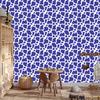 Blue Cow Patches Wallpaper, Blue Background for Living Room and Bedroom 50x1000