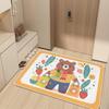 Коврик для двери Коврик для входа Нескользящий коврик Коврик для двери Входная дверь Спальня Мультфильм Ванная комната Впитывающий коврик Туалет