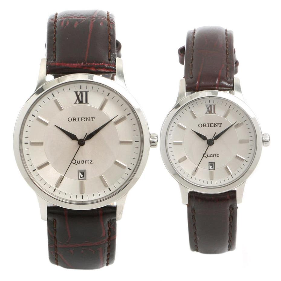 Orient ORIENT Корейские Мужские/Женские Классические Наручные Часы с Кожаным Ремешком OT560MA/OT560FA