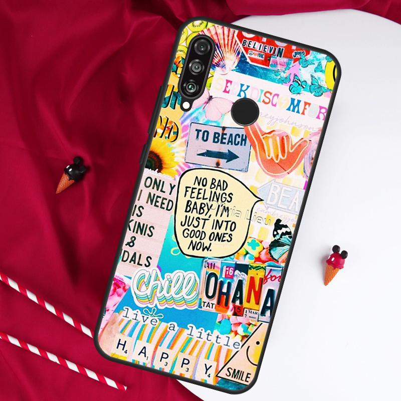 Летний эстетичный коллаж для чехла Huawei Nova 5T 9 10 SE 7i 8i 11i 12i Y73 Y90 Y70 Y72 Y61 Y91 Y60 P20 P40 P30 Lite