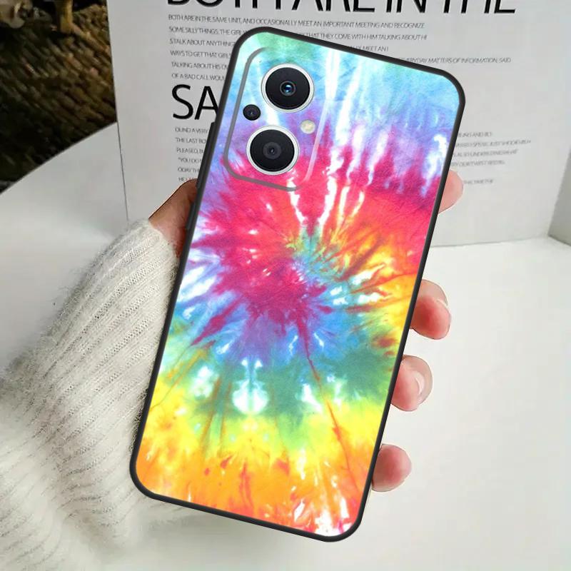 Психоделический чехол для телефона в стиле хиппи Tie Dye для OPPO Reno 14F 12F 12 11 13 F 10 Pro 8T 7 8 Lite OPPO Find X9 X8 X6 X5 Pro