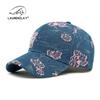 Шляпа женская новая жаккардовая кепка с цветочным узором женская уличная солнцезащитная шляпа от солнца джинсовая кепка-бейсболка с жестким верхом