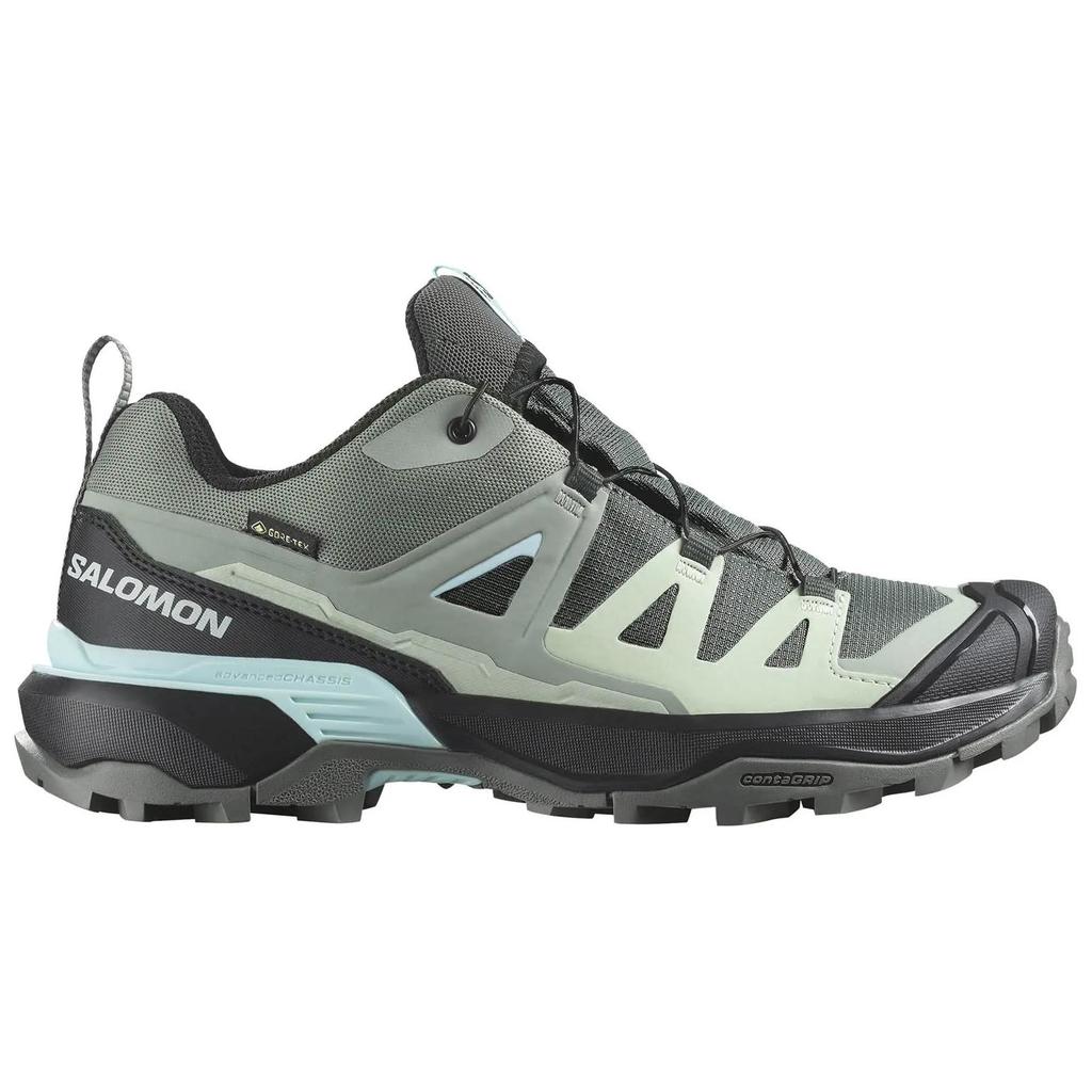 SALOMON X ULTRA 360 Нескользящие износостойкие низкие альпинистские ботинки Женские Зелено-серые L47742500