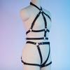 Женский сексуальный ремень-портупея Bdsm Бондаж Нижнее белье Подвязка Кожаное нижнее белье Готическая фетиш одежда Фестивальный рейв наряд