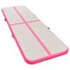 VidaXL Inflatable Gymnastics Mat with Pump 400x100x10cm PVC Pink