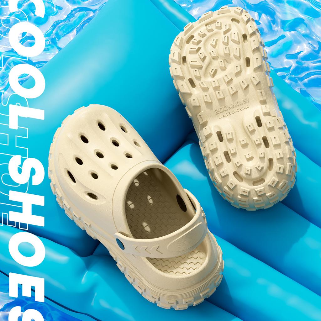 Платформа Женские Сабо Обувь Пляж Сад Толстая Подошва Сандалии Мода Удобные Нескользящие Тапочки Летние Для Дома Улицы Мужские Обувь с Отверстиями