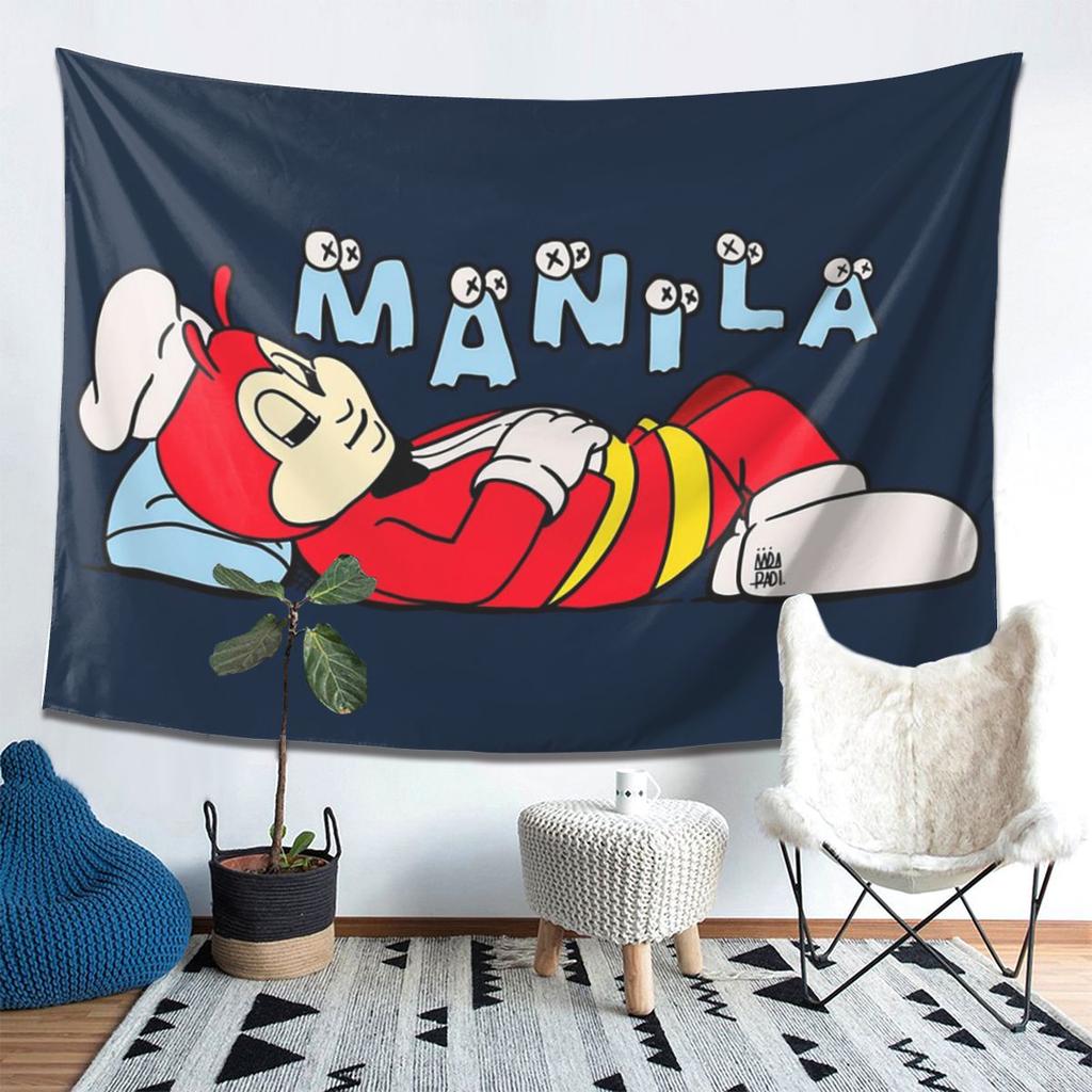 JOLLIBEE HOLIDAYS HYPEBEAST MANILA Tapestry Wall Hanging Aesthetic Home Decor Tapestries for Living Room Bedroom