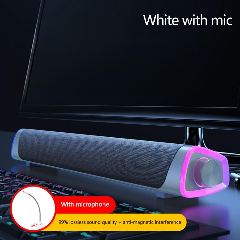 4D Bluetooth Динамик Саундбар Стерео Звук Сабвуфер Компьютерный Динамик Для Macbook Ноутбука Ноутбука ПК Музыкальный Плеер Проводная Акустическая Система