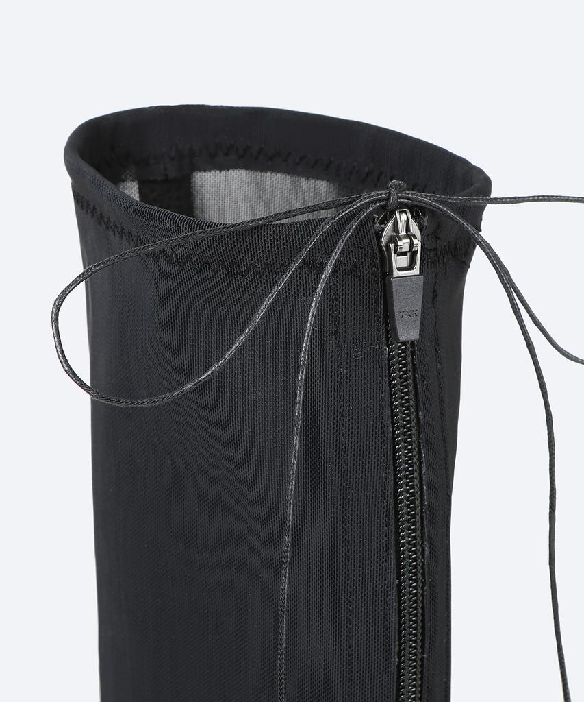 Then Nia Sheer Mesh Boots / Black