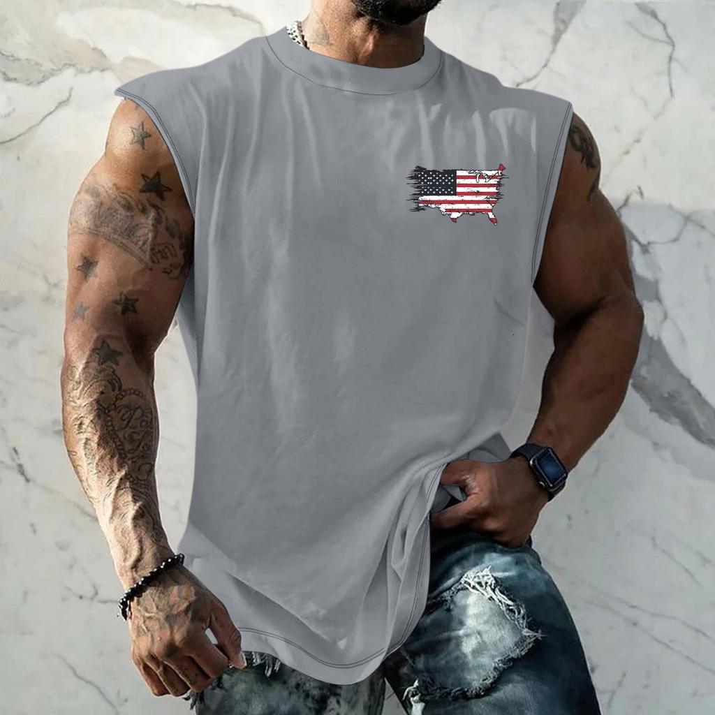 Мужской фитнес, упражнения, похудение, жилет и майка с принтом, мужской I-образный с широкими плечами и центральной частью спины