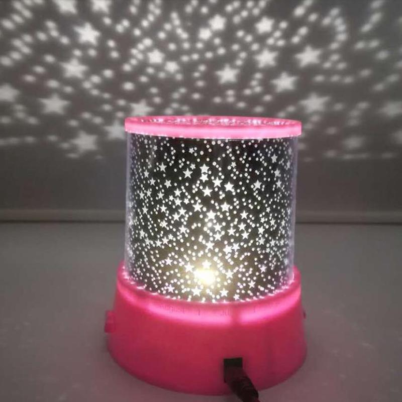 1шт светодиодный ночник проектор звездное небо звезда луна детский сон красочная лампа