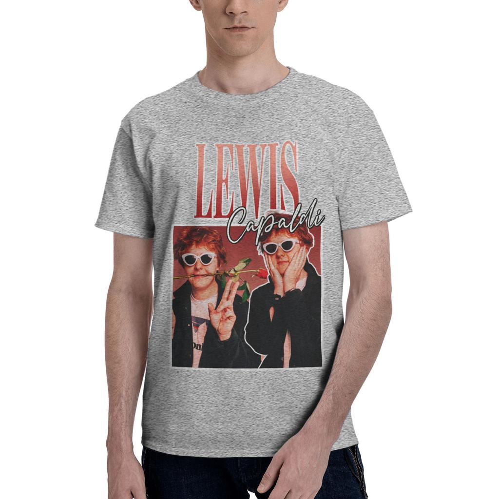 Custom LLewis CCapaldis T Shirt Men ShortSleeve SingerSongwriter Tshirts Streetwear Tee Pure Cotton Oversized Tshirts Merch