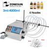 ZONESUN Электрическая цифровая машина для розлива жидкостей Бутылка Парфюм Вода Сок Эфирное масло Мембранный насос Упаковочная машина ZS-YTDP6