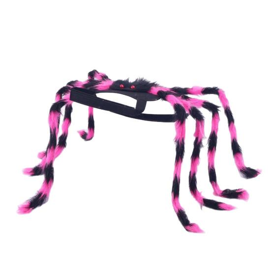 Pet Spider Costume Halloween Furry Giant Simulation Spider Apparel for Cats Small Medium Dogs Pet Halloween Party Cosplay Dress Up Accessory