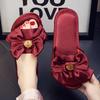 Wedding Slippers Festive Red a Pair of Couples Bridal Wedding Shoes Summer Light Luxury Newlyweds High-end Wedding