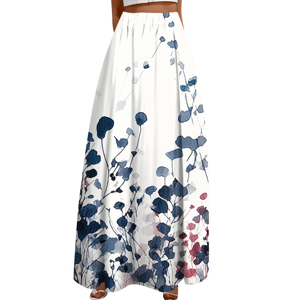 Женская повседневная модная распашная юбка с принтом в горошек Свободная плиссированная юбка до половины тела с карманами