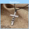 Note Death Anime Necklace With Cross Pendant On Leather Cord For Fans Gift And