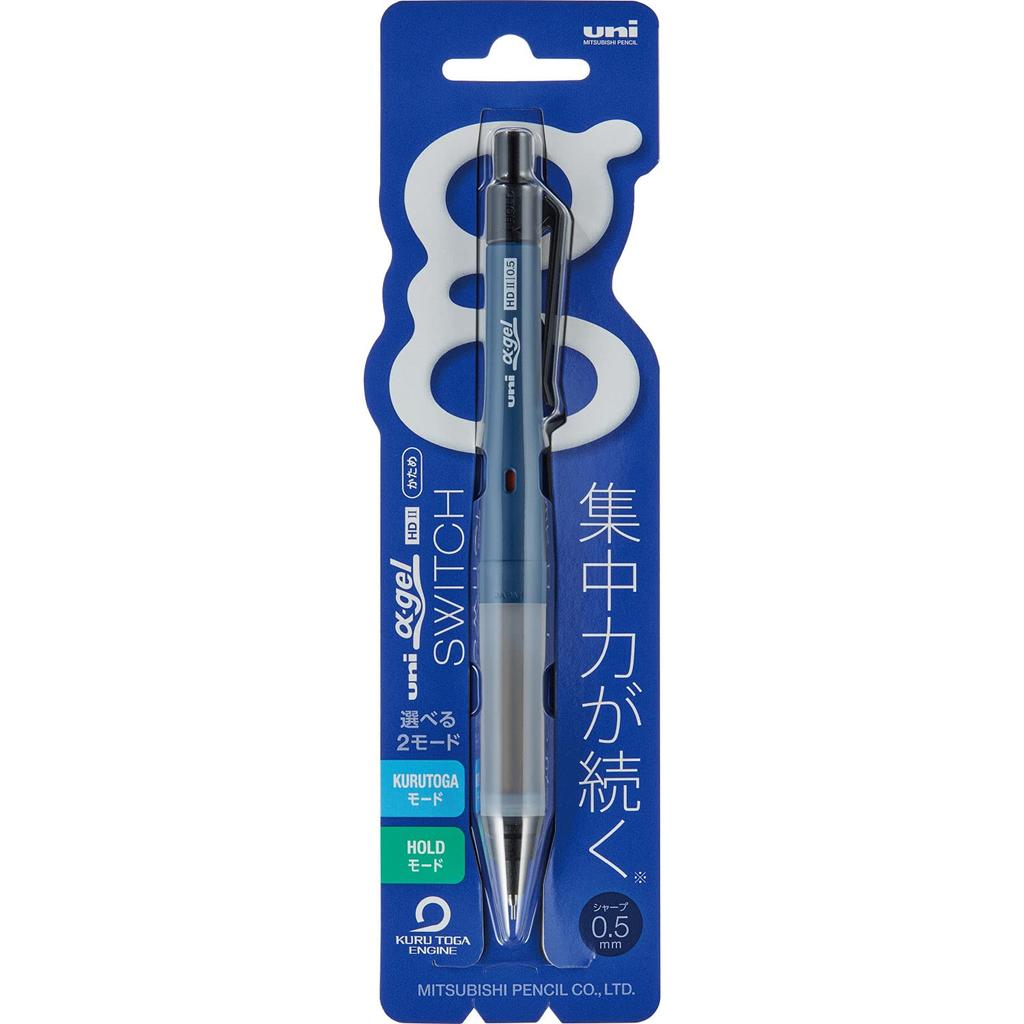Механический карандаш Mitsubishi Pencil Alpha Gel 0.5 Switch Navy M51009GG1P.9