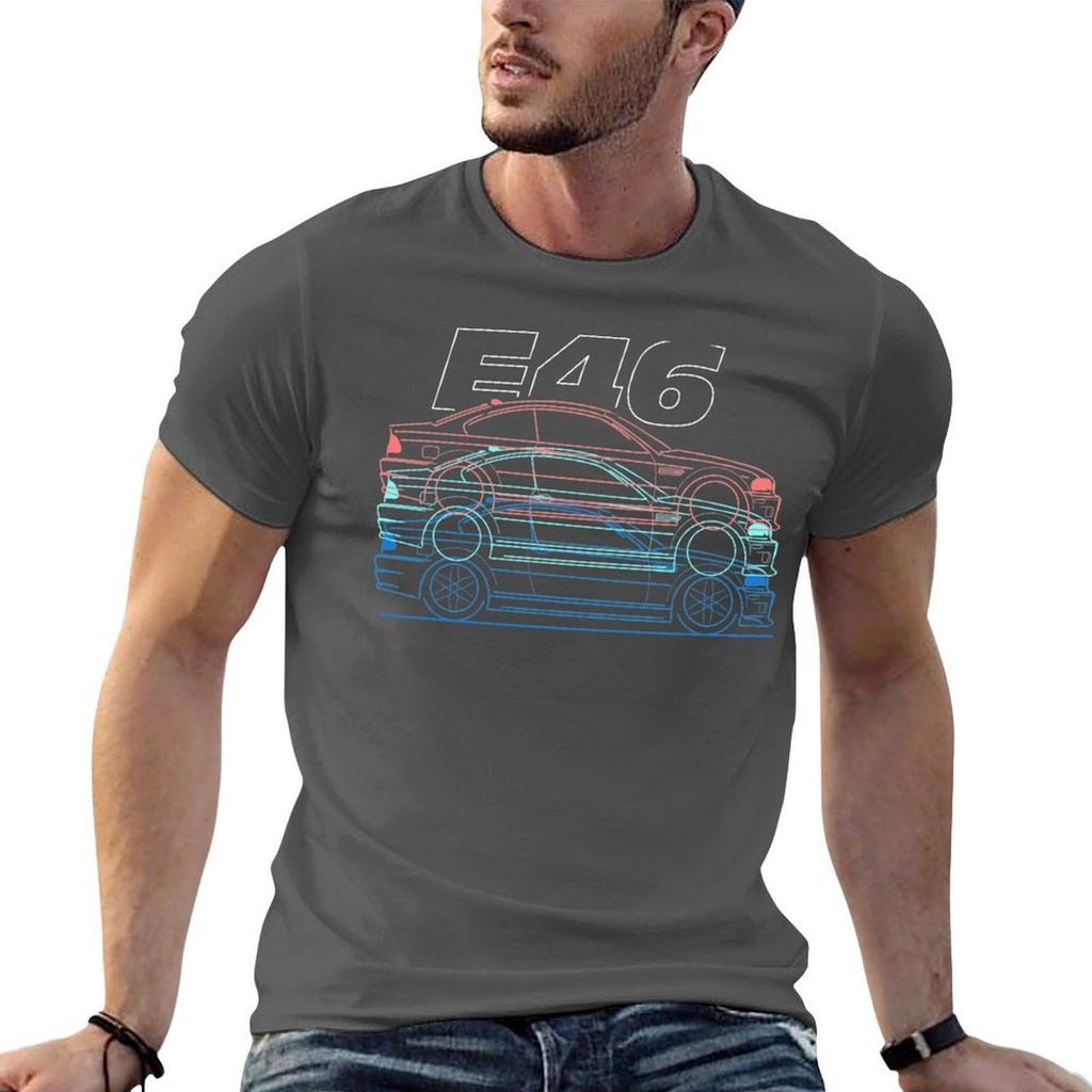 E46 M3 Trilogy Tshirt Casual Loose Fit Short Sleeve Tshirt