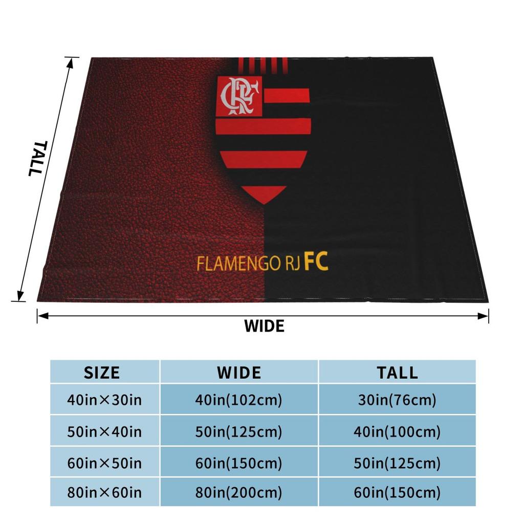 Плед CR Flamengo 2023 из ультрамягкого микрофлиса