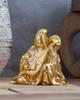 Seven Lucky Gods of Good Fortune: Benzaiten (Gold Plated/24K) Sculptor: Makita Shuuun Original Model - Buddhist Statue, Ornament, Takaoka Bronze Ware