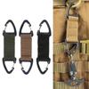 3 Pieces Outdoor Nylon Webbing Triangular Carabiner Clip Spring Snap Hook 1 Inch Strap Belt Buckle