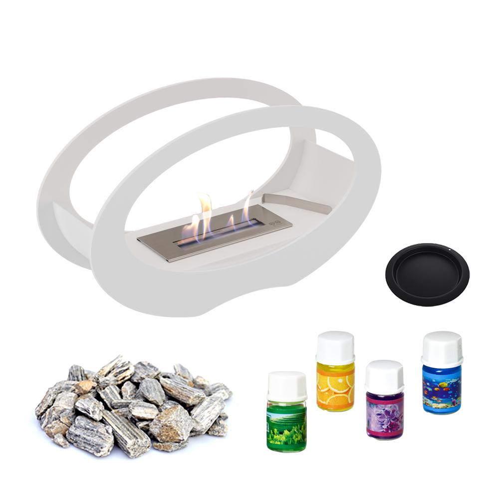 TABLETOP FIREPLACE CHIMNEY ECHO WHITE Set Mix GIFTS