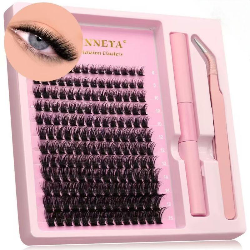 DIY Segmented Eyelash Extension Lashes Segments Fan Eyelashes Natural 3D Volume Lash Kit