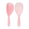 Набор расчесок для волос розового цвета, 2 стиля, мягкая щетина для легкого распутывания и повседневной укладки волос