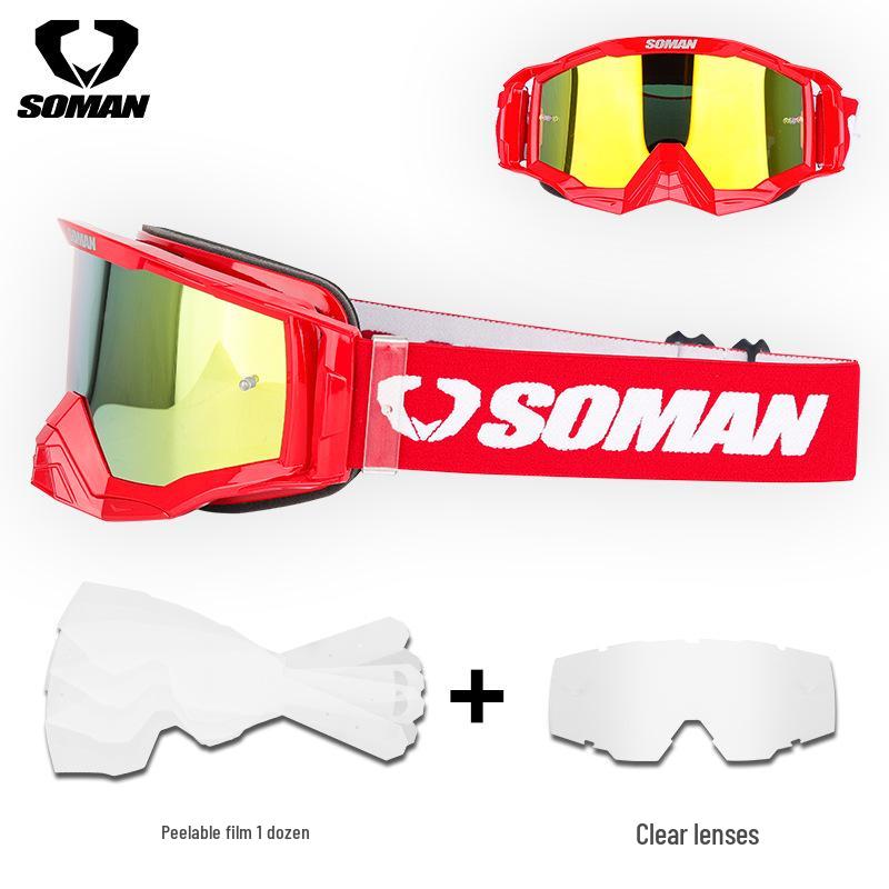 SOMAN SM20 Unisex Motorcycle & Rally Off-Road Goggles