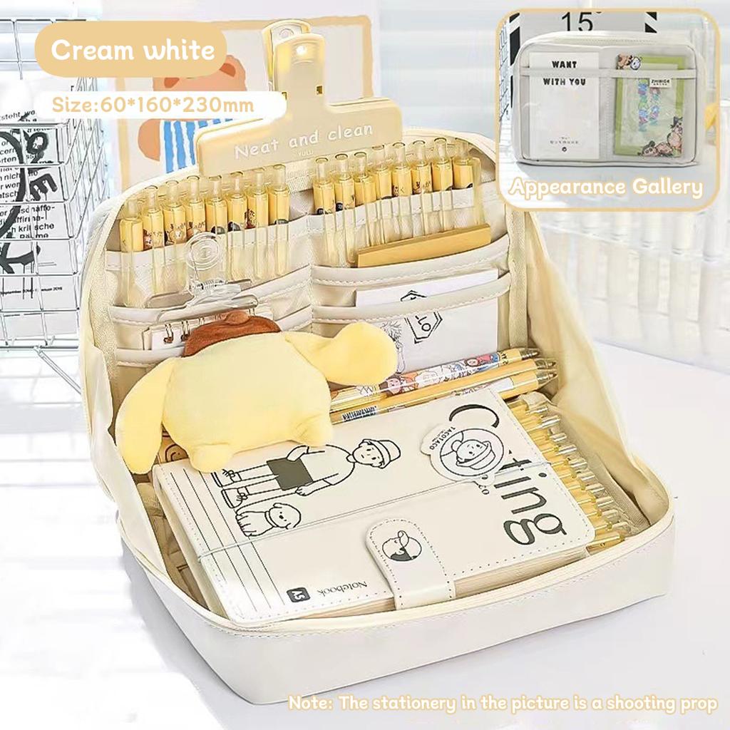 12 - Layer Panda Large-capacity Pencil Case For Boys And Girls Primary School Students High-looking Stationery Box Ins Style