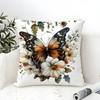 Beautiful colorful butterfly decorative prints Pillow Case linen pillow case sofa home decor cushion cover cushion cove