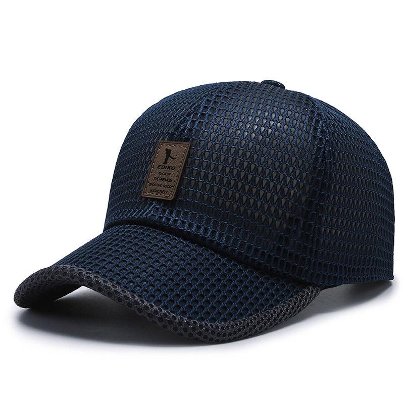 Fashionable Breathable Baseball Cap Korean Style Mesh Visor Cap Versatile Breathable Peaked Cap