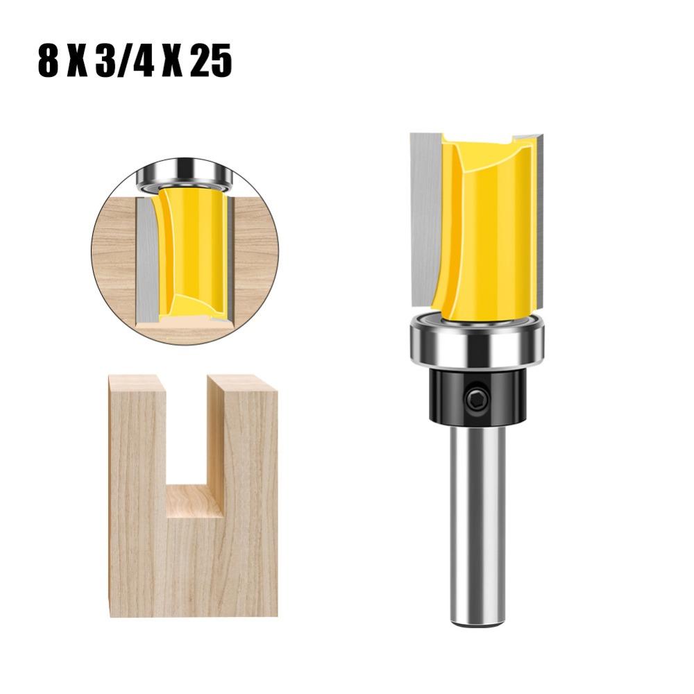 Обрезной шаблонный бит 8 мм Фреза Эффективность Прямоугольный фрезерный бит Фреза Машинная обработка