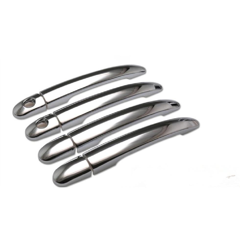 FUNDUOO для Chevrolet Lacetti/Optra/Estate/Nubira 2004-2009 хромированная крышка дверной ручки автомобиля + накладка на чашу автомобиля Wirh 2