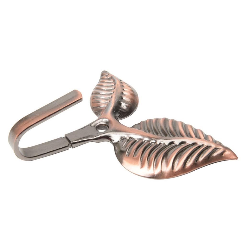 4 шт. крючки для подхватов для штор, винтажные крючки для подхватов для штор в форме листьев, настенные крючки для подхватов для штор, вешалка для полотенец