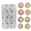 Earring Mold DIY Twelve Constellation Jewelry Mold Heat-resistant Silicone Mold for Earrings Necklaces