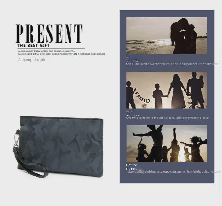 Men's Splash-Proof Business Casual Envelope Clutch & iPad Bag - Korean Fashion Handbag