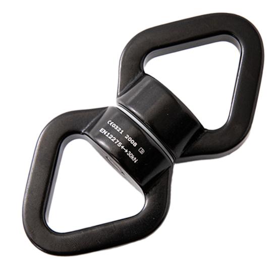 Swing Swivel Aluminum Alloy 30KN Swing Universal Rotating Ring Aerial Yoga Hammock Rotating Connector Outdoor Rock Climbing Bearing Swivel Hook