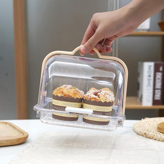 Органайзер для хранения, удобный портативный портативный прозрачный держатель для хлеба